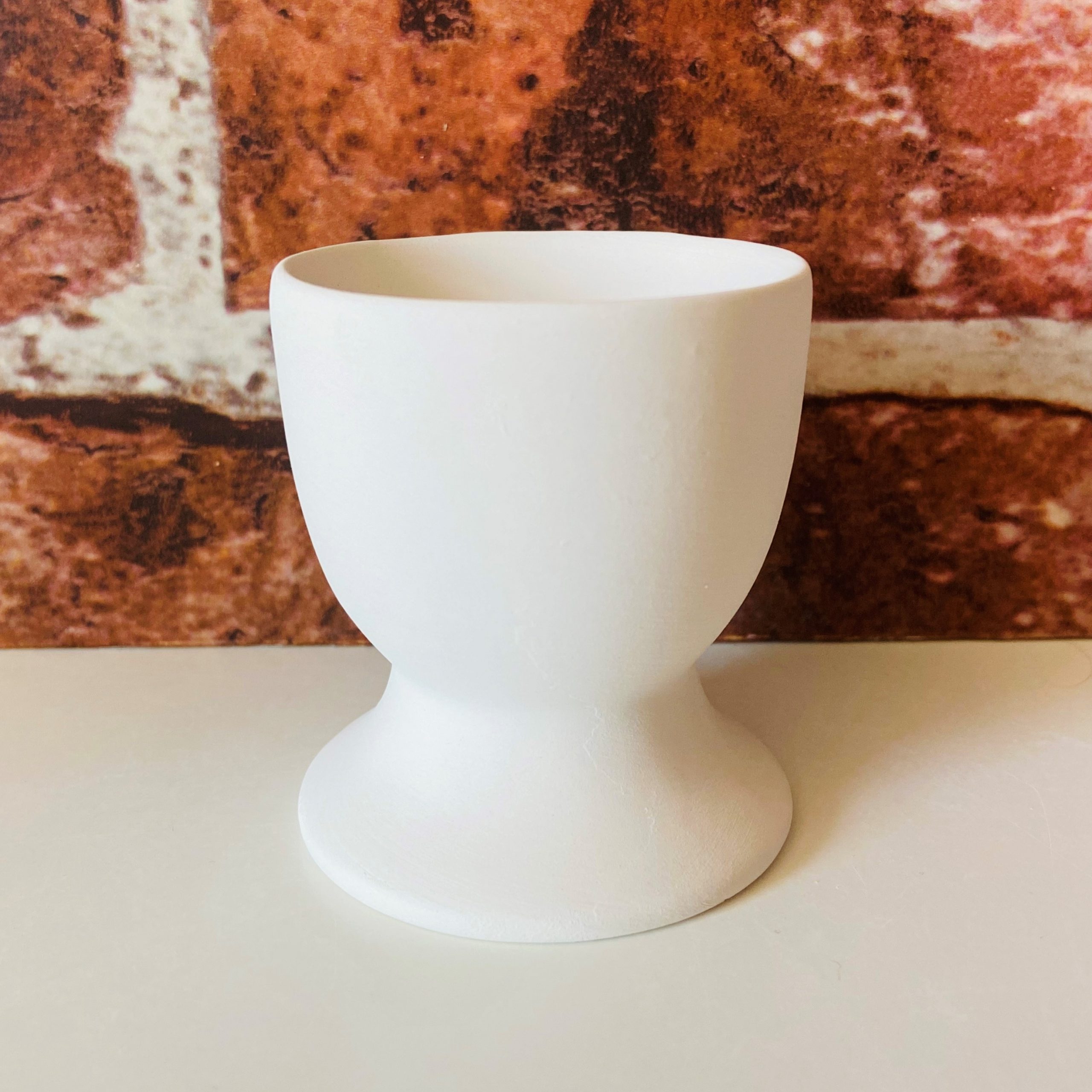 Ceramic egg shop cups to paint