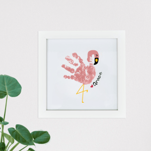 Flamingo Hand Print